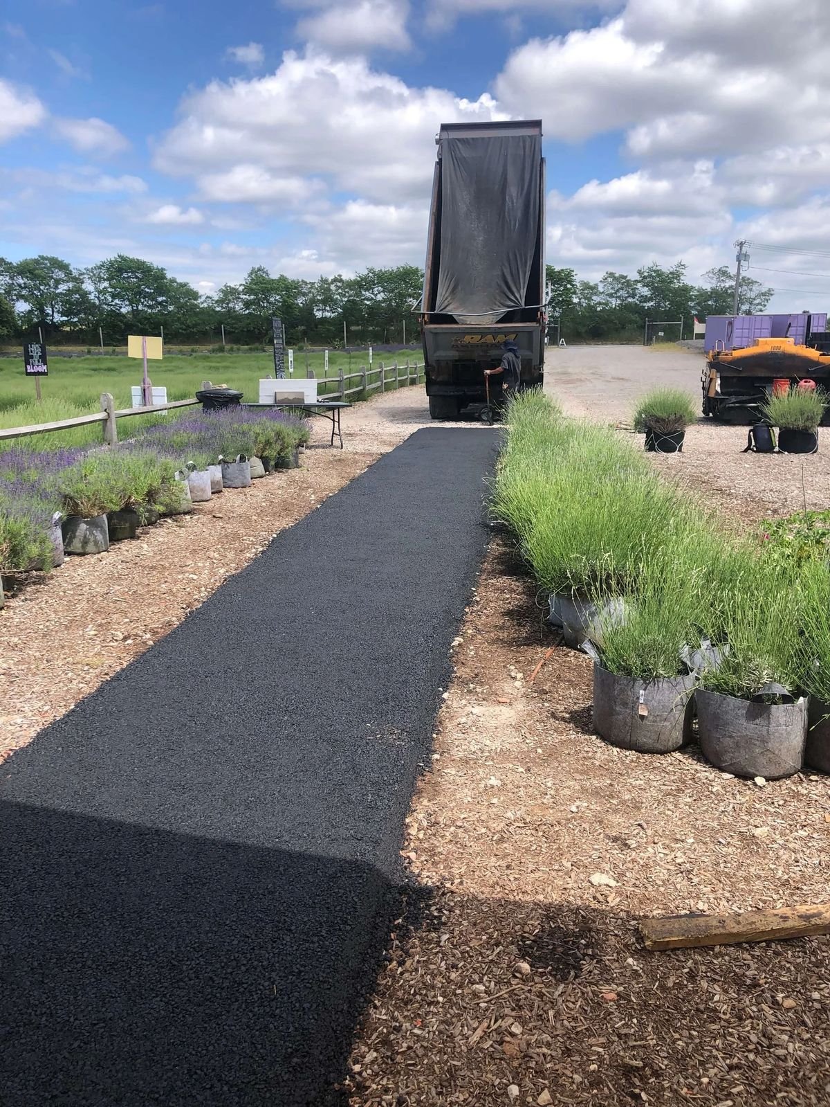 Finished asphalt driveway Suffolk County