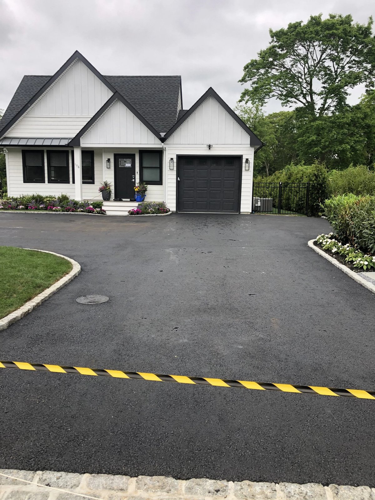 New asphalt driveway Nassau County