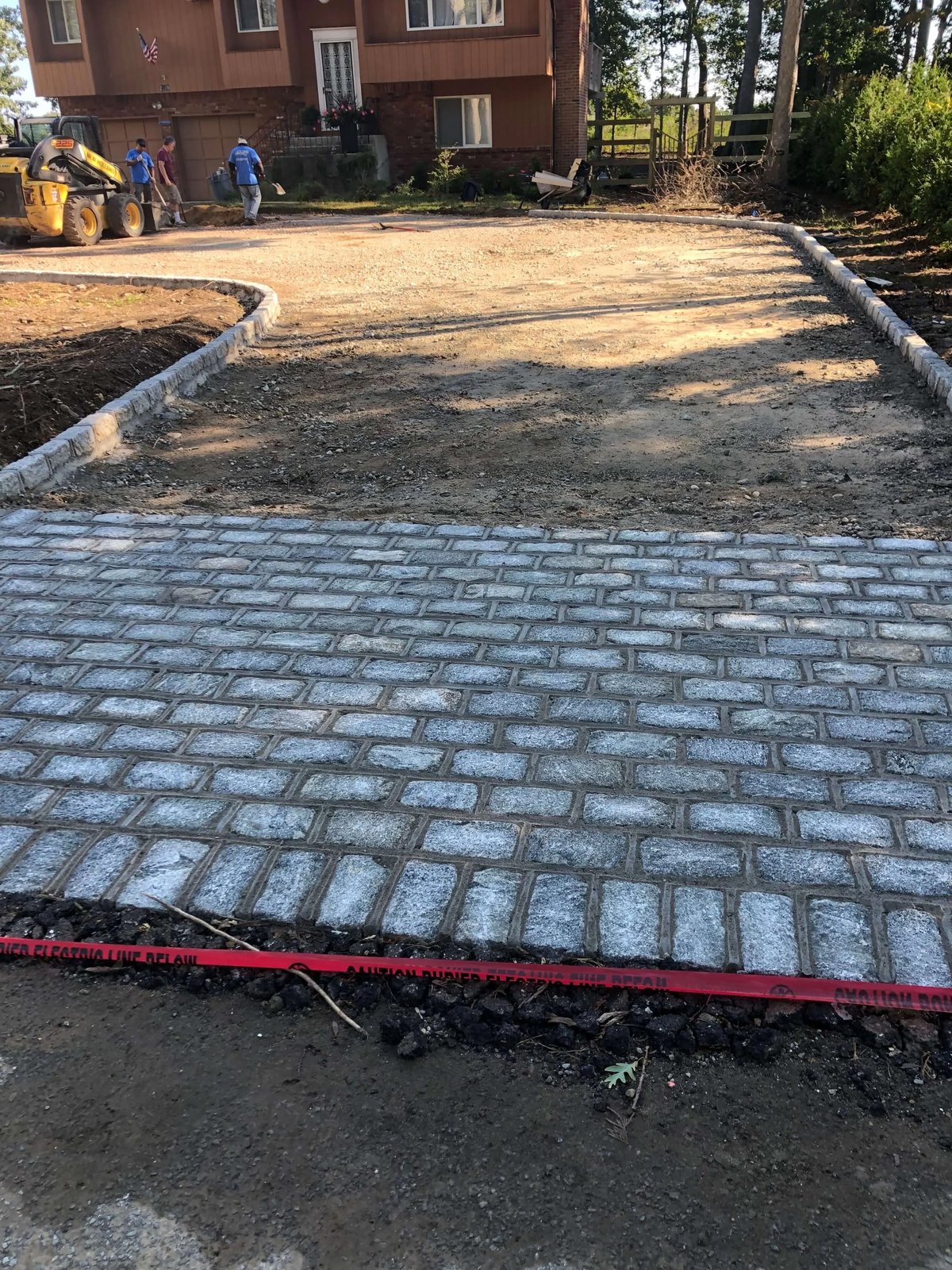 Paver walkway masonry project Long Island