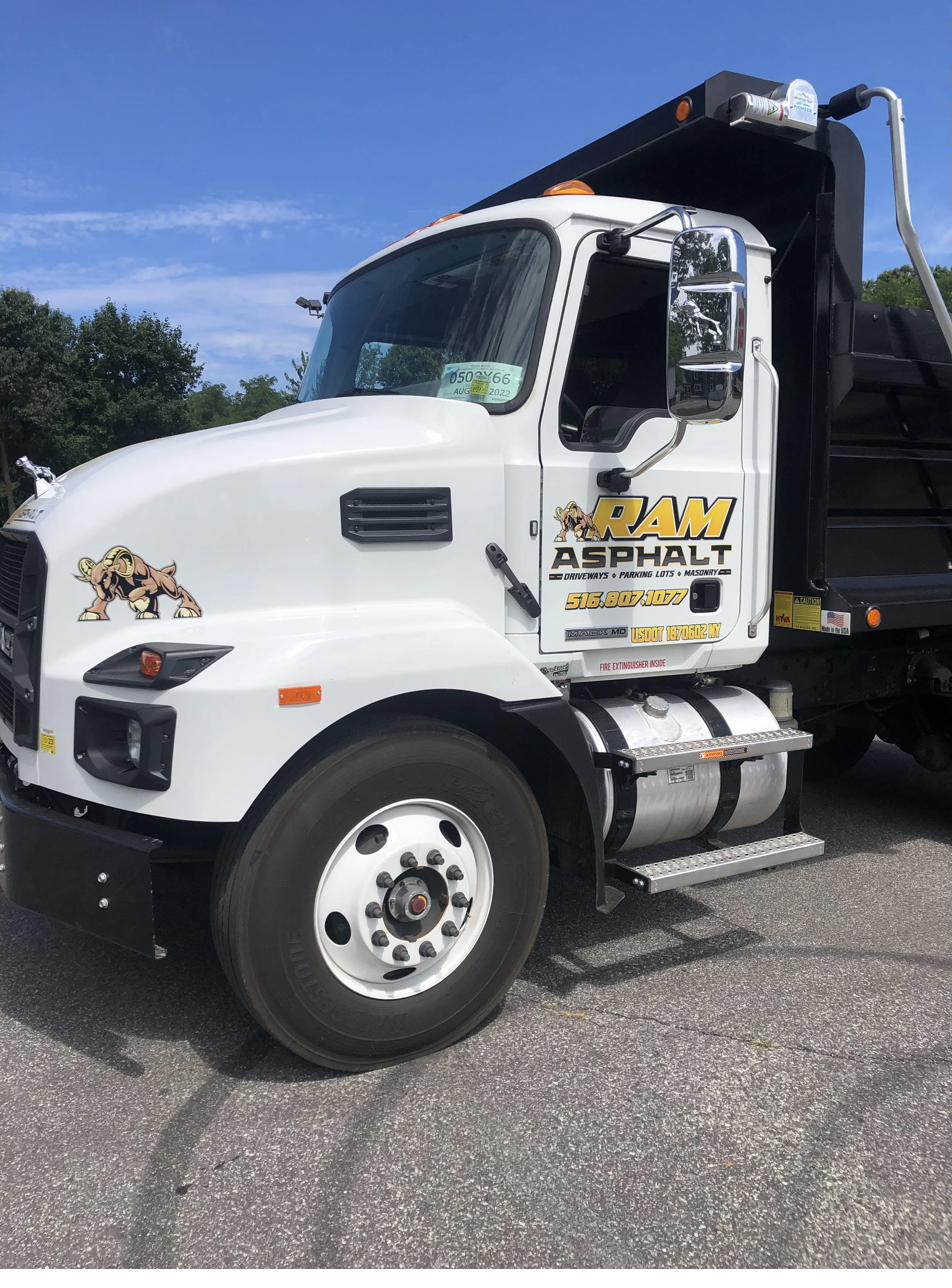 Ram Asphalt paving truck Long Island